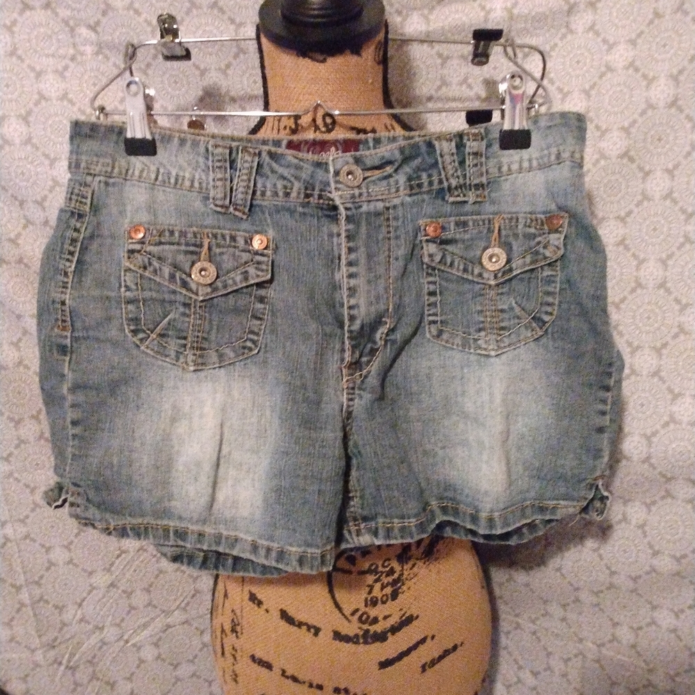 Angels Blue Jean Shorts